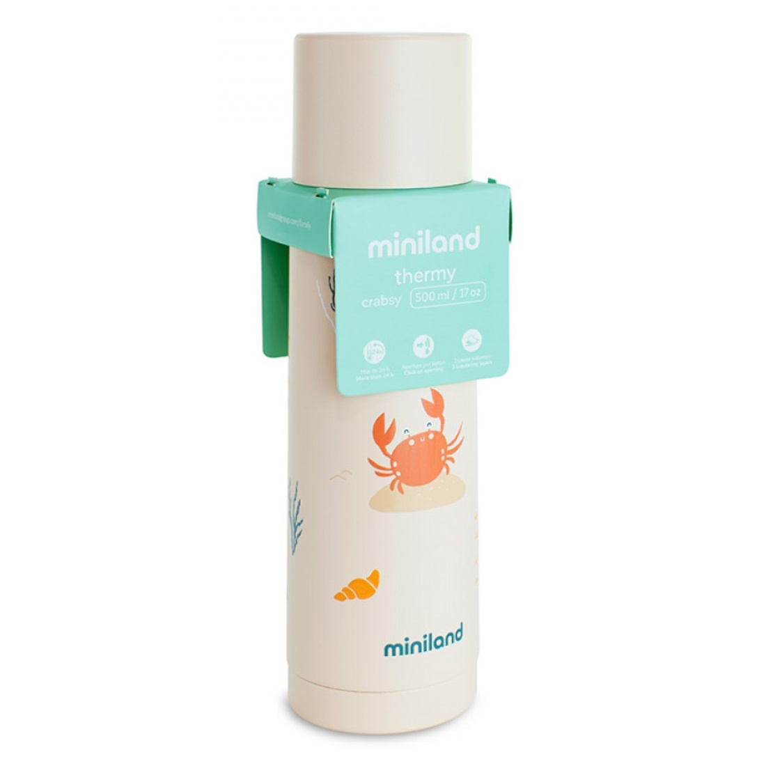 Miniland-Thermos-500ml-OCEAN-CRAB-ML89641-α